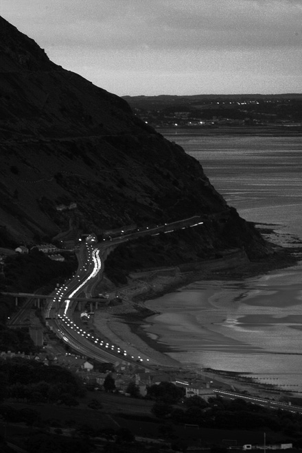 an image of The A55 from Conwy Mountain