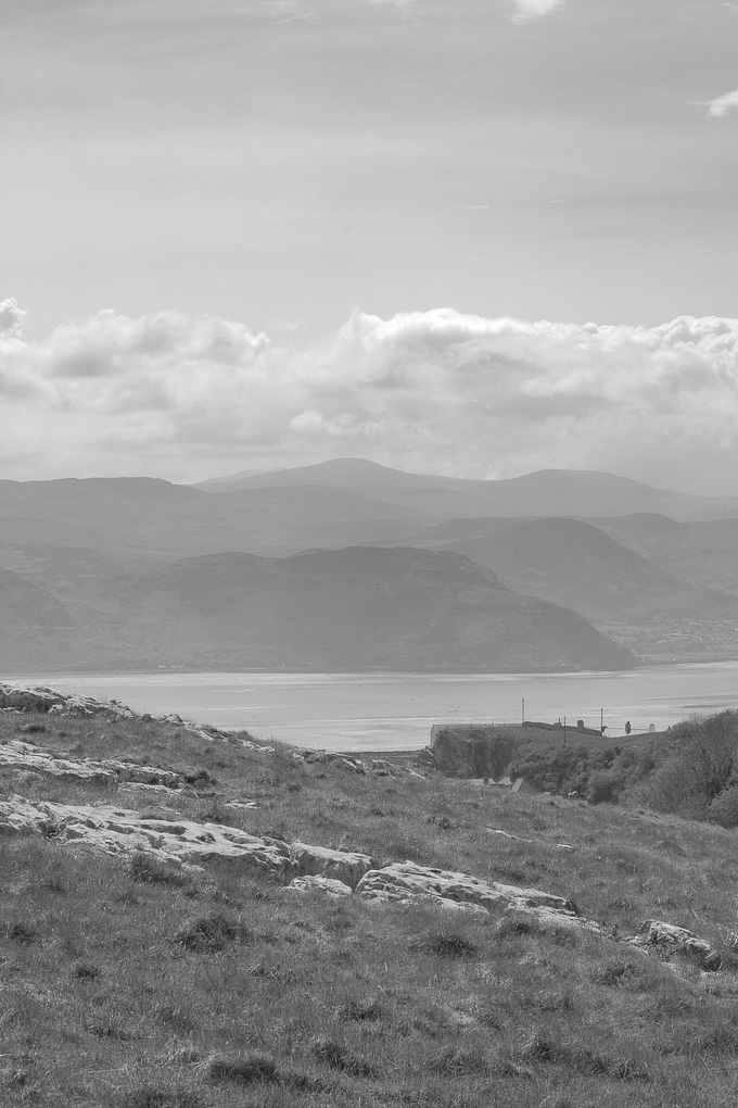 an image of Black and white shot off the Great Orme