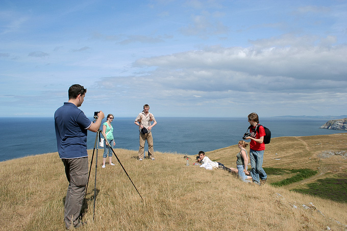 an image of Setting up on the Orme