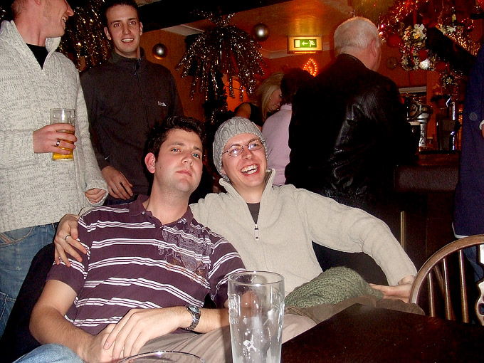 an image of Christmas Eve 2007, Matt and Me