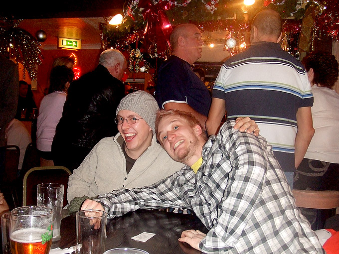 an image of Christmas Eve 2007, Me and Tom