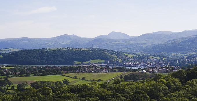 an image of Conwy, as seen from Llandudno